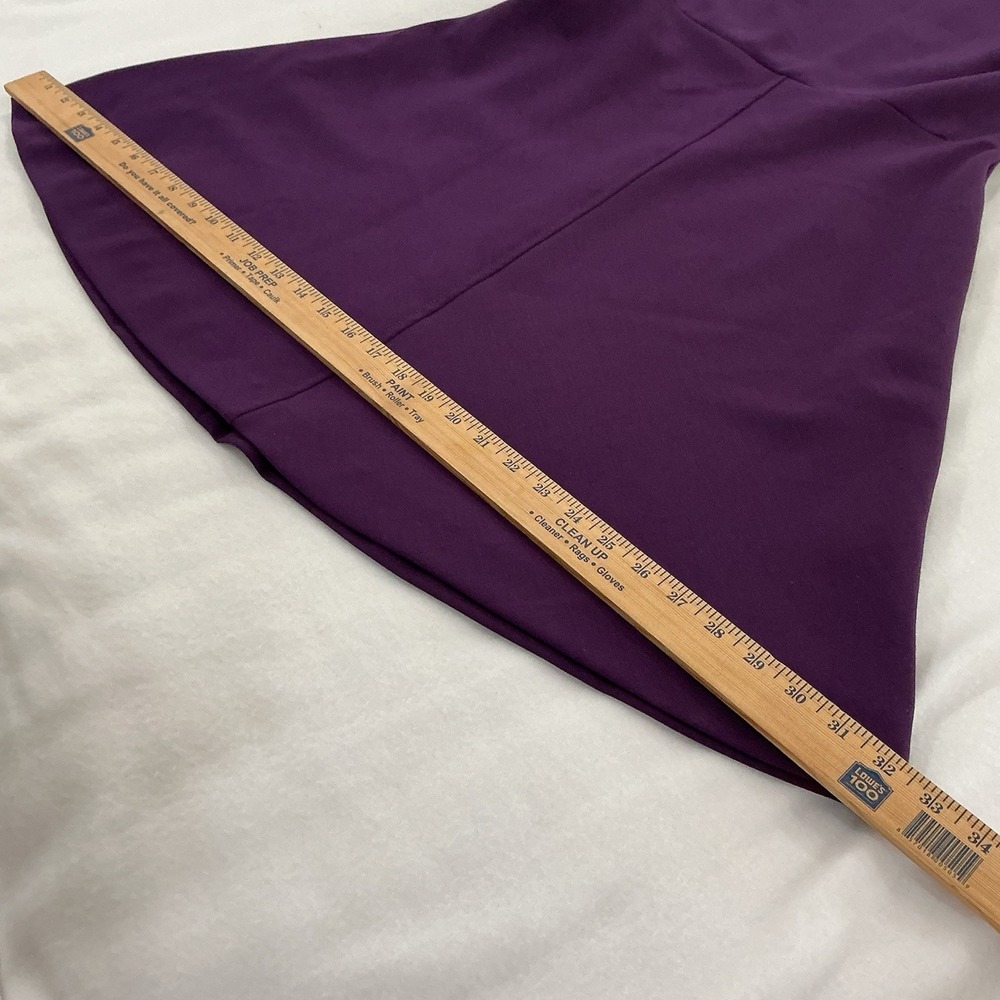 Brooks Brothers Wool Purple A-Line Dress Sz 6 Short Sleeve Career-core Classic - Picture 14 of 16
